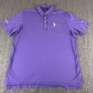 Ralph Lauren Polo Golf AJGA Purple Short Sleeve Shirt Men's XXL